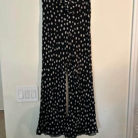Carlisle Silk Chiffon Polka Dots Pants. Women’s 8. Rhinestone Buckle. Lined. - Picture 9 of 11